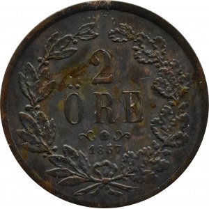 Schweden, Oscar I., 2 Erz 1857