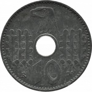 Niemcy, III Rzesza, 10 Reichspfennig 1940 A, Berlin rzadkie