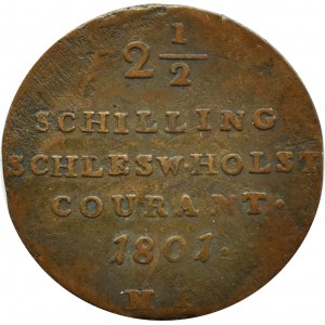 Germany/Schleswig-Holstein/Denmark, Christian VII, 1/24 thaler 1801 MF, Altona