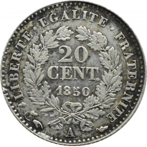 Francja, Republika, 20 centimes 1850 A, Paryż