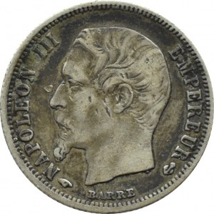 Francie, Napoleon III, 50 centimů 1860 A, Paříž