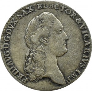 Niemcy, Saksonia, Fryderyk August I Wettyn, dwugrosz wikariacki (1/12 talara) 1790 IC, Drezno