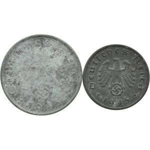 Německo, Třetí říše, šarže 1.10 pfennig 1945 A, Berlín