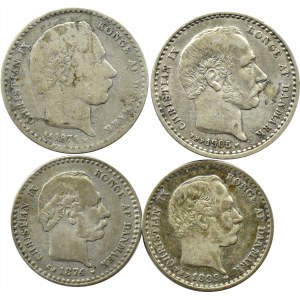 Denmark, Christian IX, flight of silver coins, Copenhagen