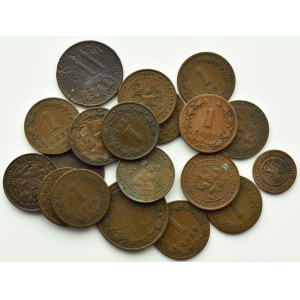 Netherlands, 19th-20th century, flight of small coins