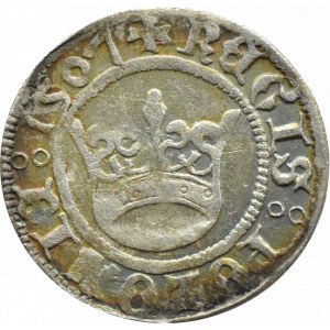 Sigismund I the Old, half-penny 1507 SIGISIIVNDI, Cracow, BEAUTIFUL and RARE!