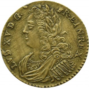 France, Louis XV, token, VISANIMICUM CORPORE CRESCIT