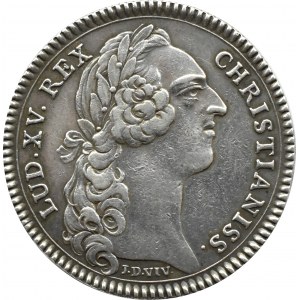 France, Louis XV, token 1758, Comitia Burgundiae, silver
