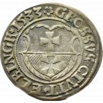 Sigismund I the Old, city penny 1533, Elblag, VERY GOOD