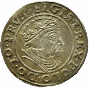 Sigismund I the Old, city penny 1539, Gdansk PRVS - BEAUTIFUL