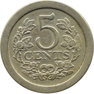 Niederlande, Wilhelmina, 5 cent 1907, Utrecht