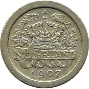 Niederlande, Wilhelmina, 5 cent 1907, Utrecht