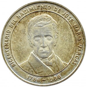 Venezuela, J.M. Vargas, 100 bolivarů 1986, Llantrisant