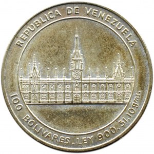 Venezuela, J.M. Vargas, 100 bolivars 1986, Llantrisant