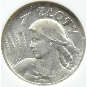 Polen, Zweite Republik, Spikes, 1 Zloty 1925, London, NGC MS62