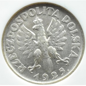 Polsko, Druhá republika, hroty, 1 zlotý 1925, Londýn, NGC MS62
