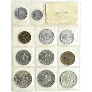 Polsko, PRL, polské mince, 10 grošů - 20 zlotých 1976, Varšava, UNC