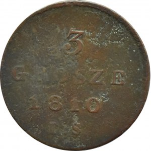Duchy of Warsaw, 3 pennies 1810 I. S., Warsaw