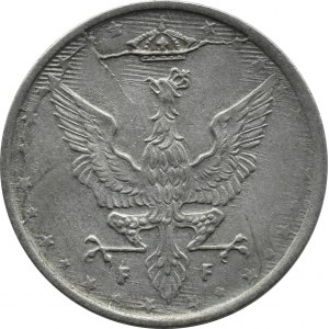 Königreich Polen, 10 fenig 1917, Stuttgart, Inschrift am Rand