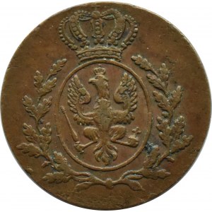 Wielkie Księstwo Poznańskie, 1 grosz 1816 A, Berlin, pojedyncze kropki po GR i HERZ