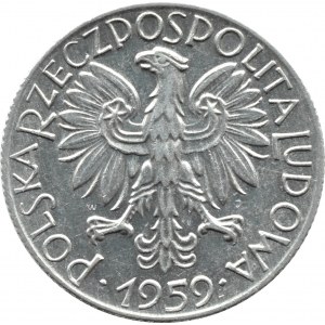 Poland, PRL, Rybak, 5 zloty 1959, Warsaw