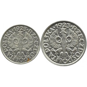 Poland, Second Republic, lot 10-20 pennies 1923, Warsaw