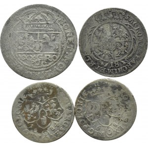 Polsko, Sada 4 mincí ražených v královském období 17.-18. století