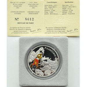 Frankreich, 1 1/2 Euro 2002, Märchen - Pinocchio, Probedruck