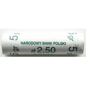 Poland, Third Republic, 5 groszy 1992, NBP bank roll, Warsaw