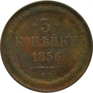 Rusko, Alexandr II, 3 kopějky 1856 B.M., Varšava