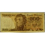 Polsko, PRL, T. Kosciuszko, 500 zlotých 1974, série H, Varšava, vzácné