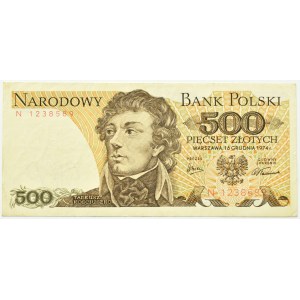 Polska, PRL, T. Kościuszko, 500 złotych 1974, seria N, Warszawa