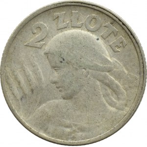 Polen, Zweite Republik, Spikes, 2 Zloty 1924, Paris