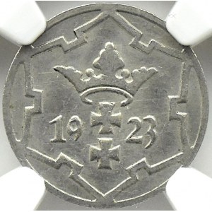 Freie Stadt Danzig, 5 fenig 1923, Berlín, NGC MS64