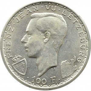 Luxembourg, 100 francs 1946 - 600th anniversary of the death of John of Luxembourg