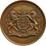 Gdaňsk, 1839, von Brandtova medaile pro J. H. von Weickhmanna - 25. výročí...