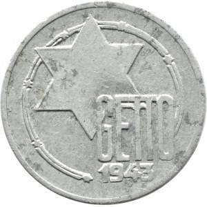Ghetto Lodz, 5 marks 1943, aluminum, ref. 3/3