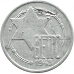 Ghetto Lodz, 10 marks 1943, aluminum, ref. 4/3