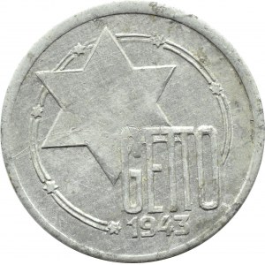 Ghetto Lodz, 10 Mark 1943, Aluminium, Sorte 9/4, sehr schön