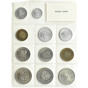 Polsko, PRL, polské mince, 10 grošů - 20 zlotých 1976, Varšava