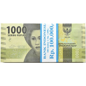 Indonesia, bank parcel 1000 rupiah 2016, DAN series