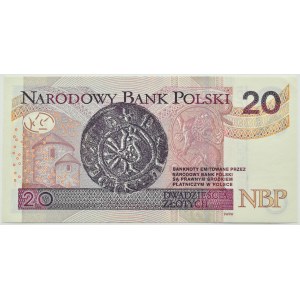 Polsko, III RP, Chrobry, 20 zlotých 2012, série AC, Varšava, UNC