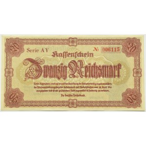 Niemcy, Sudety, 20 marek 1945, seria AY, Berlin, UNC