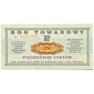 Polsko, PeWeX, 50 centů 1969, série Ec