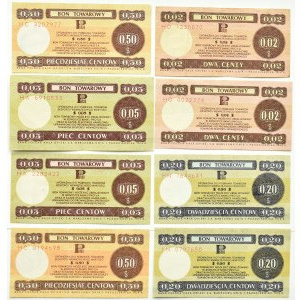 Polsko, PeWeX, lot centů 1979, různé série a nominální hodnoty (1)