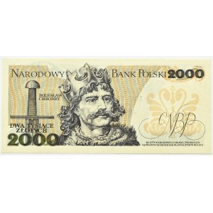 Polska, PRL, Mieszko I, 2000 złotych 1982, seria CD, Warszawa, UNC