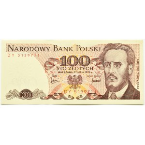 Polska, PRL, L.Waryński, 100 złotych 1976, seria DY, Warszawa