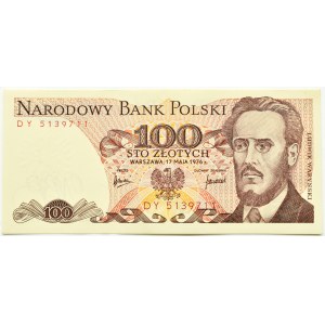 Polen, PRL, L.Waryński, 100 Zloty 1976, Serie DY, Warschau