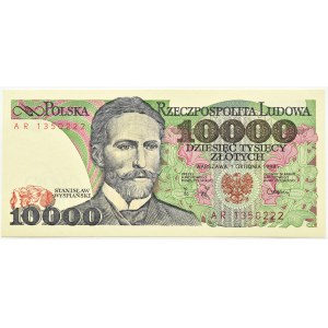 Polen, PRL, St. Wyspiański, 10000 Zloty 1988, Serie AR, Warschau, UNC