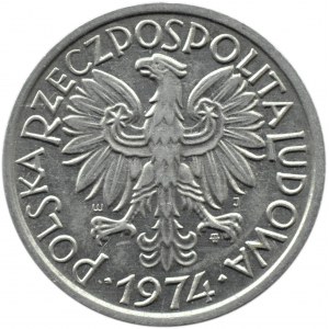 Polsko, PRL, bobule, 2 zloté 1974, Varšava, UNC